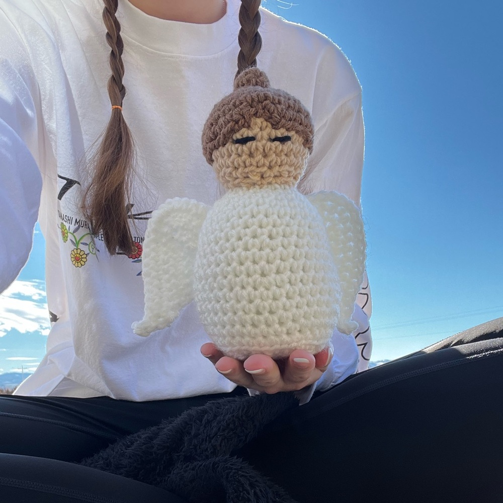 Hand Crocheted Hope the Everlasting Angel Plushie Stuffed Animal! - Picture 7 of 14